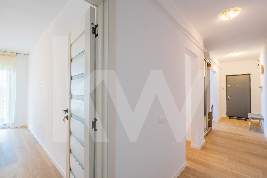 Apartament 2camere mobilat, balcon 10 mp, vedere Cindrel, parcare, Doamna Stanca