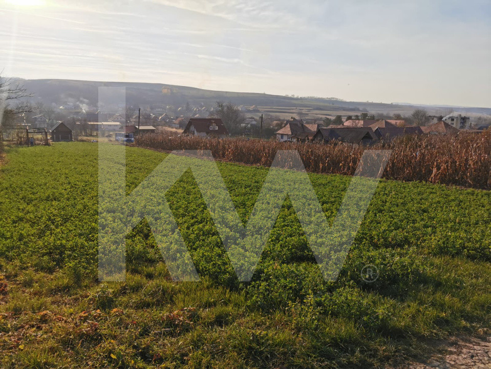 Teren intravilan 1152 mp acces la 2 drumuri ideal pt casa Rusi-Slimnic Sibiu