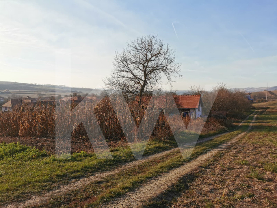 Teren intravilan 1152 mp acces la 2 drumuri ideal pt casa Rusi-Slimnic Sibiu
