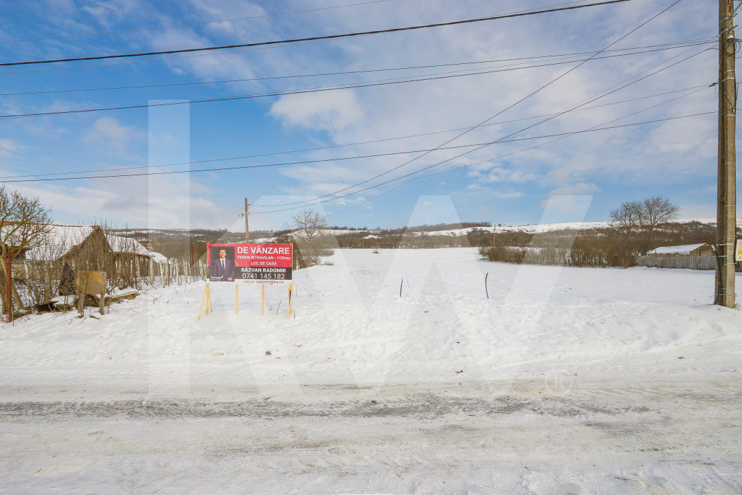 Teren intravilan, loc de casa 1152mp, utiltati, acces 2 drumuri, jud. Sibiu