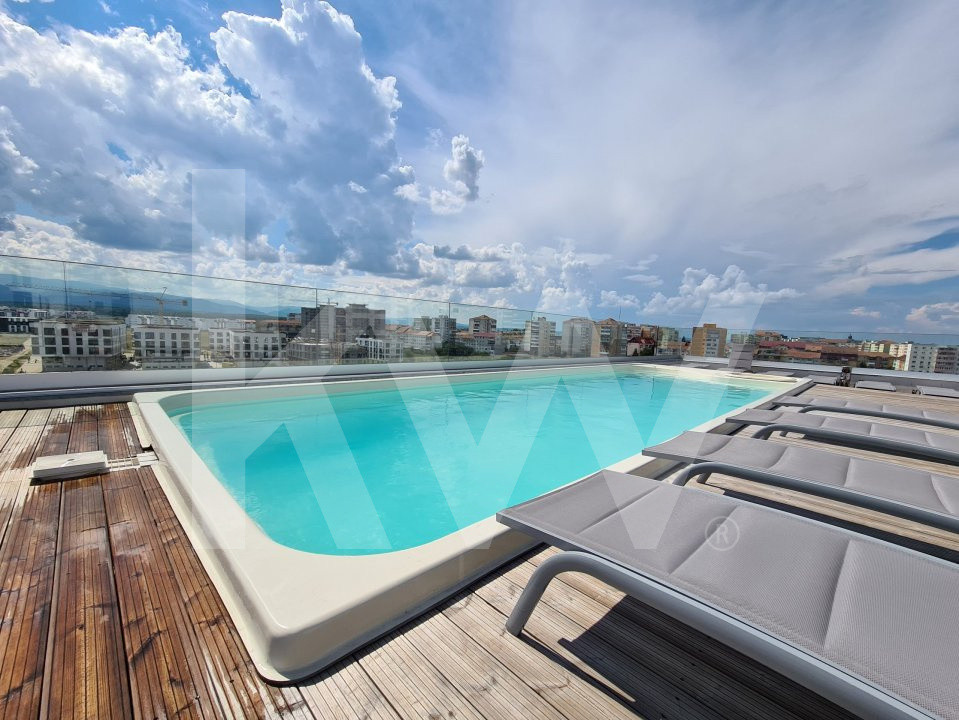 Apartament de lux de inchiriat 3 camere cu piscina exterioara in Sibiu