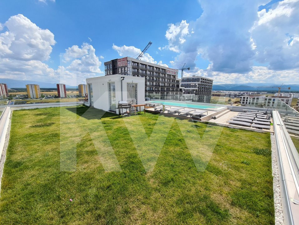 Apartament de lux de inchiriat 3 camere cu piscina exterioara in Sibiu