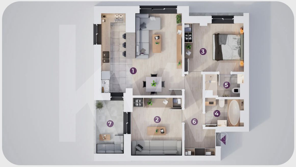 Apartament 3  camere