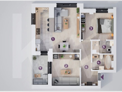 Apartament 3  camere