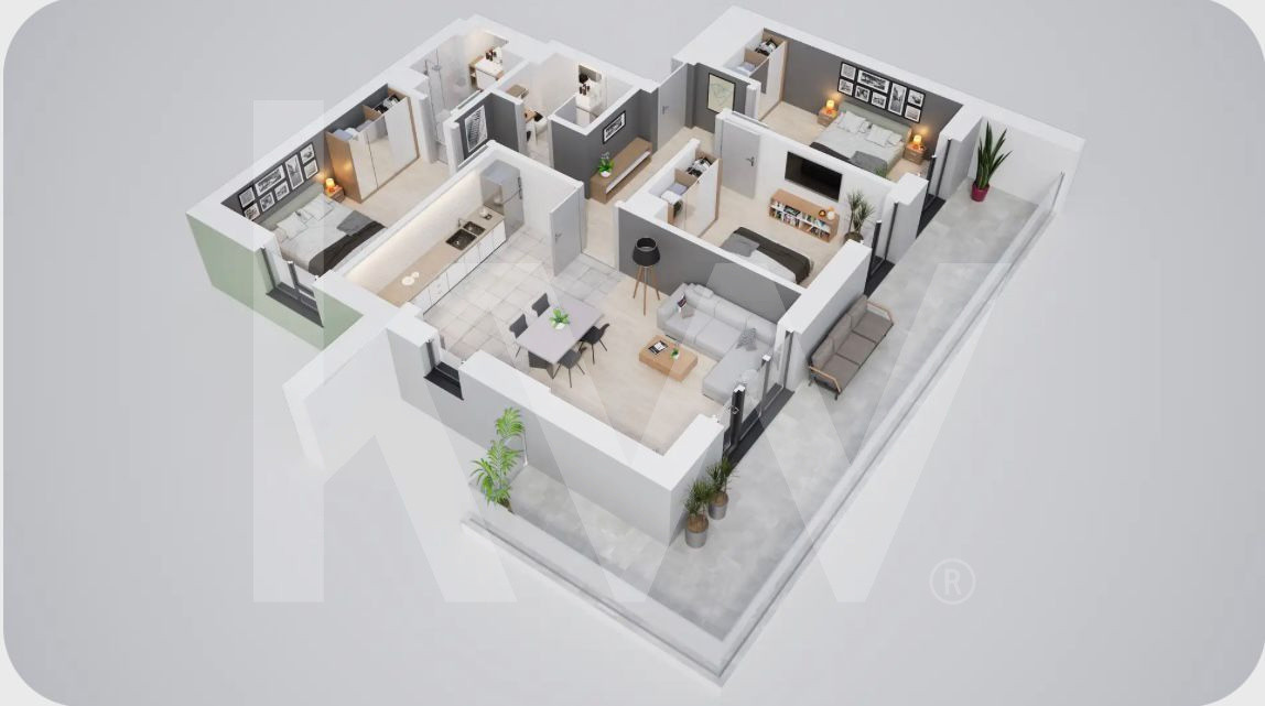 Apartament 4  camere