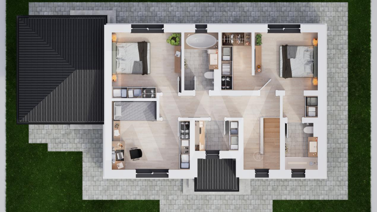 Casa individuala 5 camere in cartier nou Șură Mica