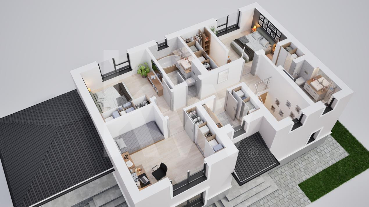 Casa individuala 5 camere in cartier nou Șură Mica