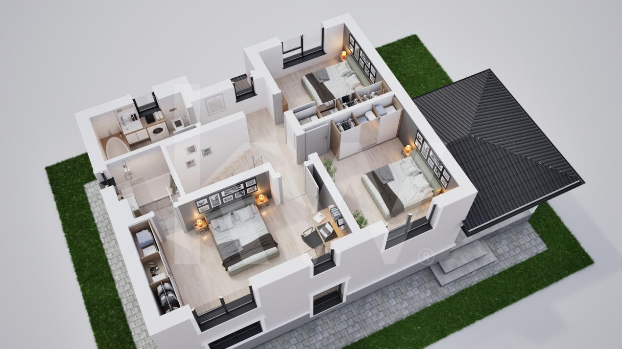 Casa individuala 5 camere in cartier nou Șură Mica