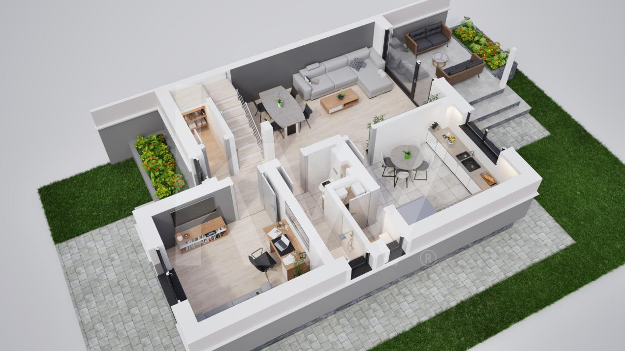 Casa duplex 5 camere in cartier nou Șură Mica