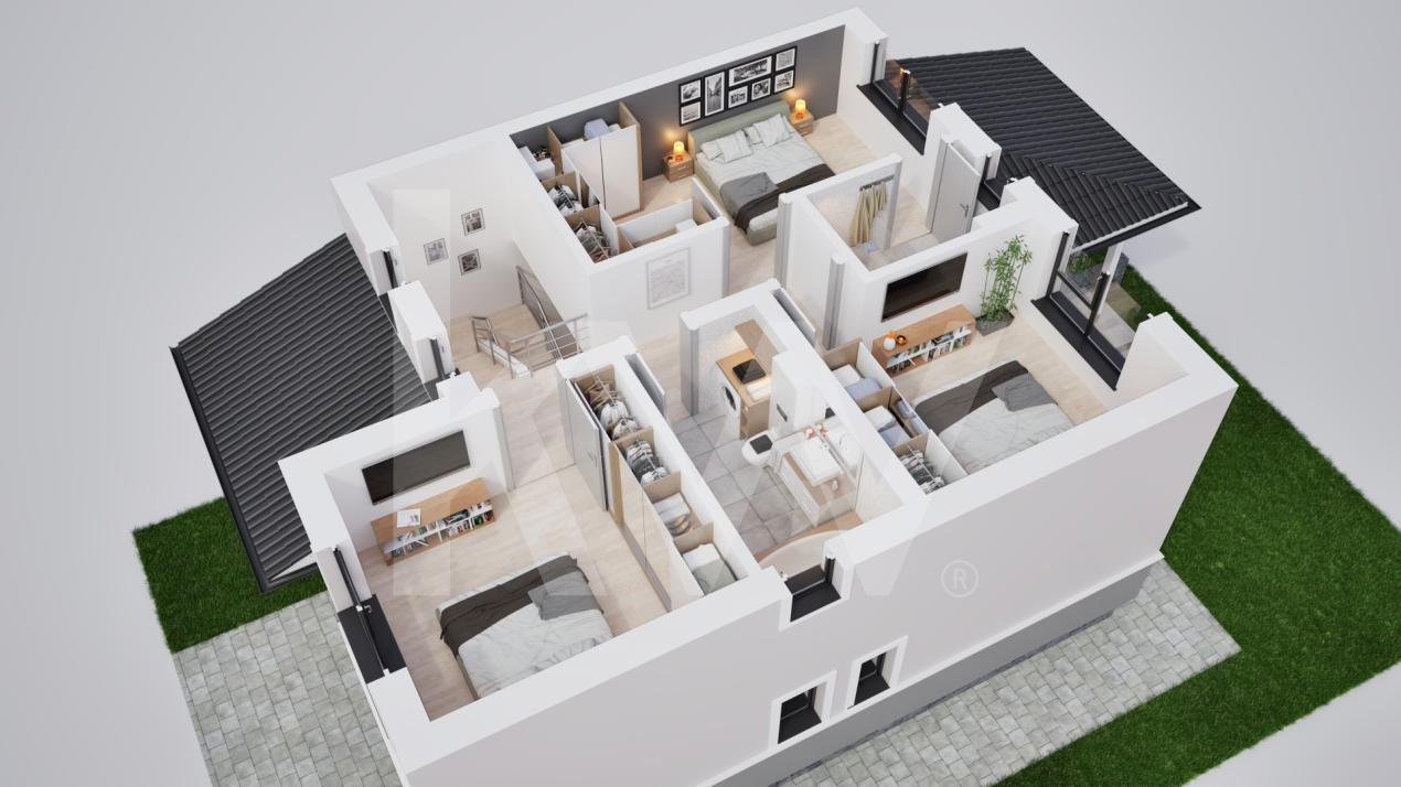 Casa duplex 5 camere in cartier nou Șură Mica