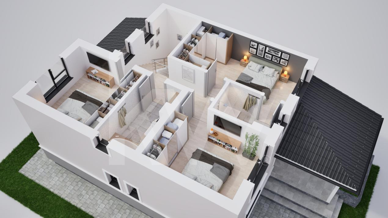 Casa duplex 5 camere in cartier nou Șură Mica