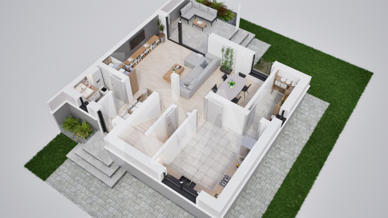 Casa duplex 4 camere in cartier nou Șură Mica