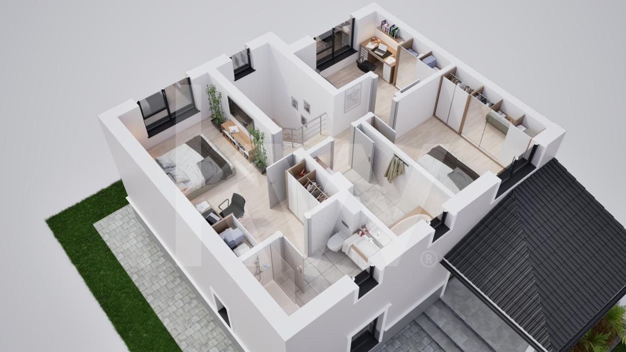 Casa duplex 4 camere in cartier nou Șură Mica