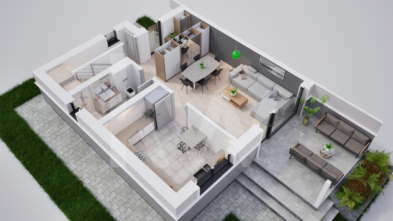 Casa duplex 4 camere in cartier nou Șură Mica