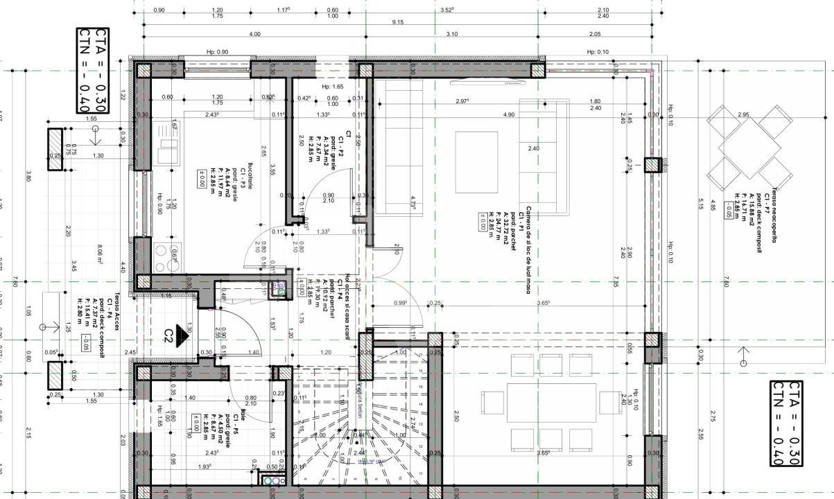 Casa 4 camere 3 bai singur in curte zona Selimbar Sibiu de vanzare