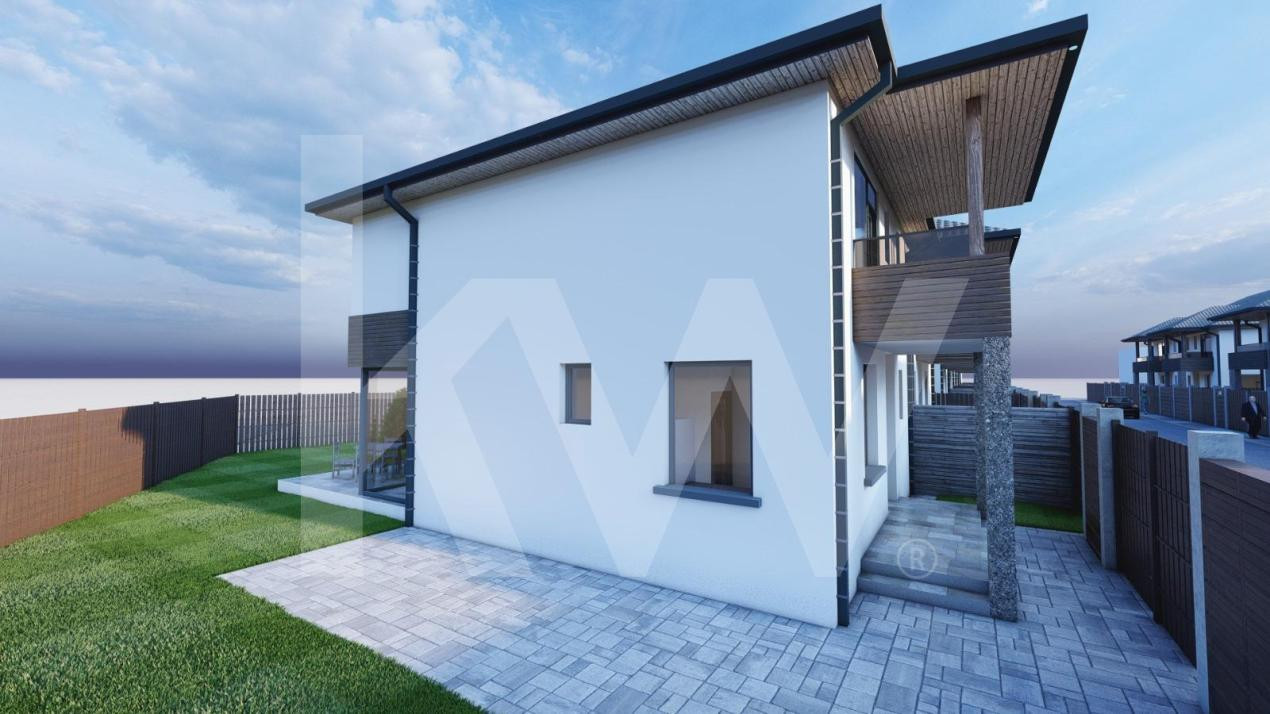 Casa 4 camere 3 bai singur in curte zona Selimbar Sibiu de vanzare