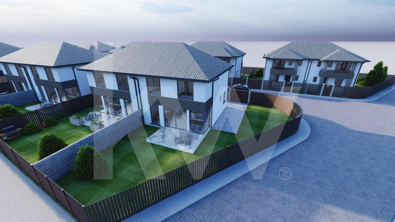 Casa individuala 4 camere 3 bai teren 257mp Selimbar Sibiu de vanzare