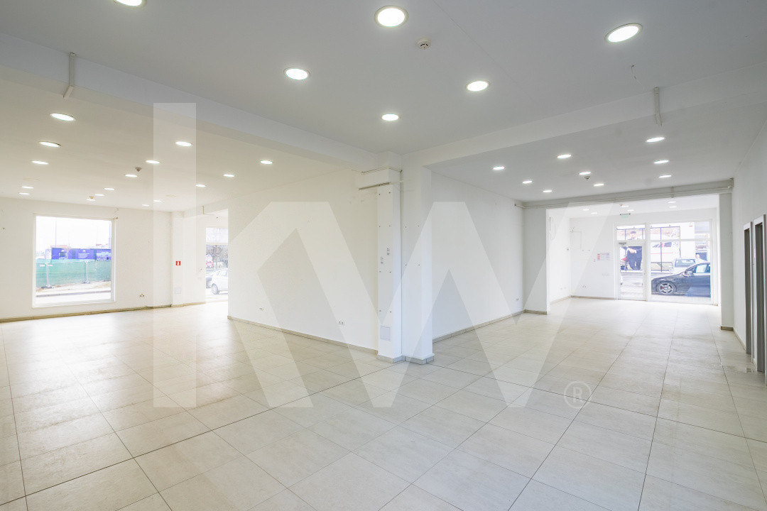 Spatiu comercial finisat 174mp vitrina la Dna Stanca ideal showroom clinica