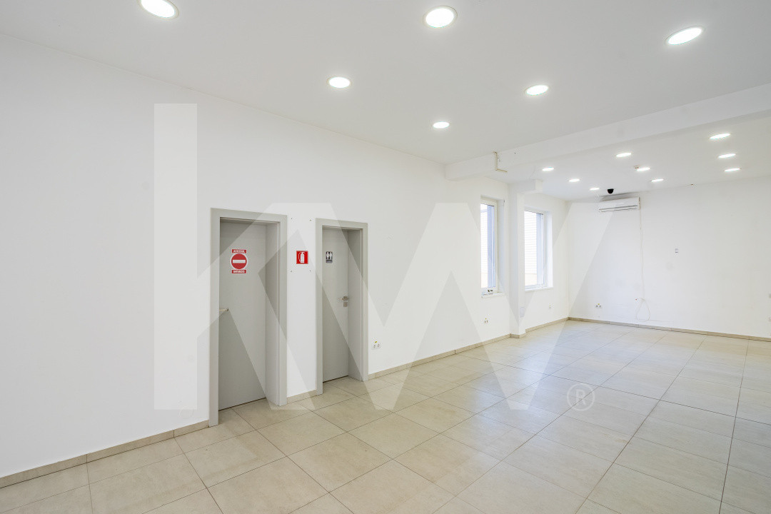 Spatiu comercial finisat 174mp vitrina la Dna Stanca ideal showroom clinica