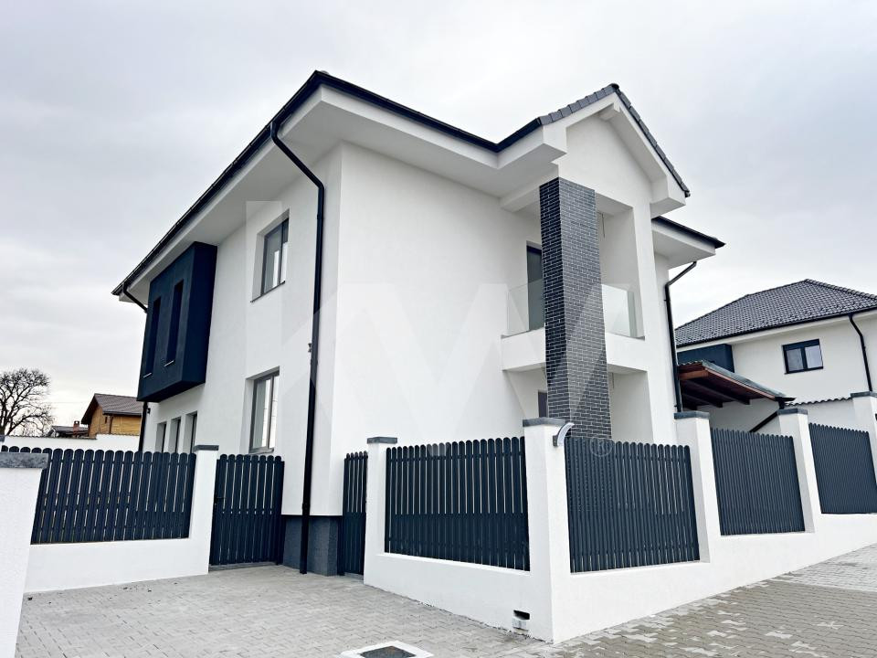 Casă individuală modernă P+E, 164 mp utili, teren 500 mp, Daia-10 min de Sibiu