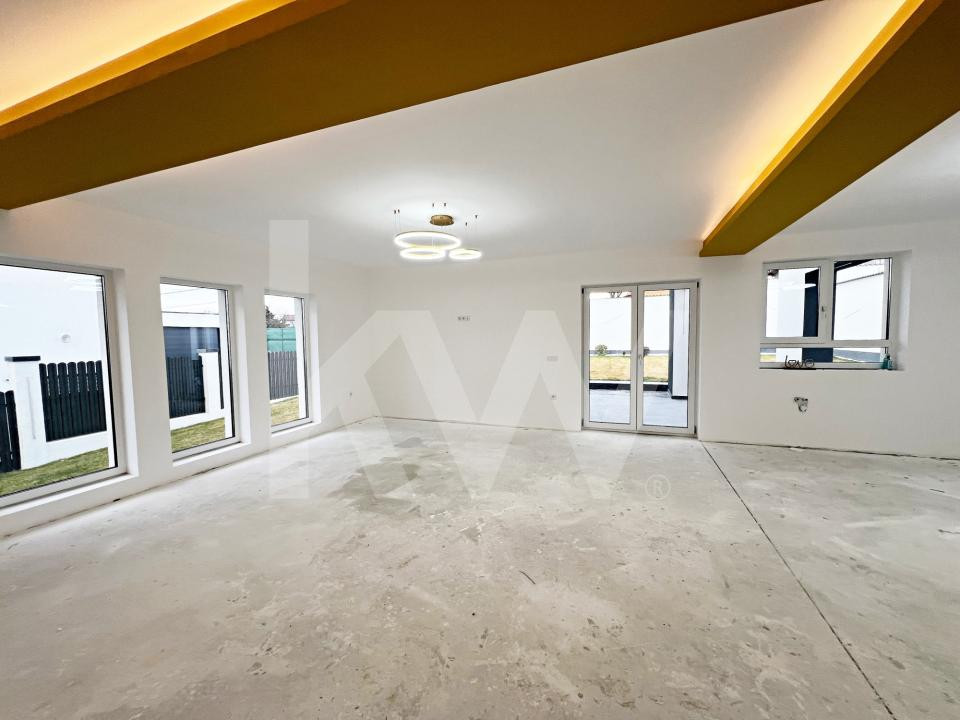 Casă individuală modernă P+E, 164 mp utili, teren 500 mp, Daia-10 min de Sibiu