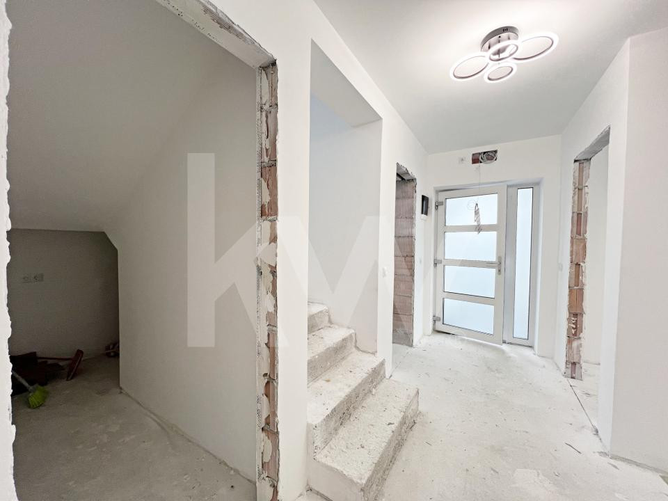 Casă individuală modernă P+E, 164 mp utili, teren 500 mp, Daia-10 min de Sibiu