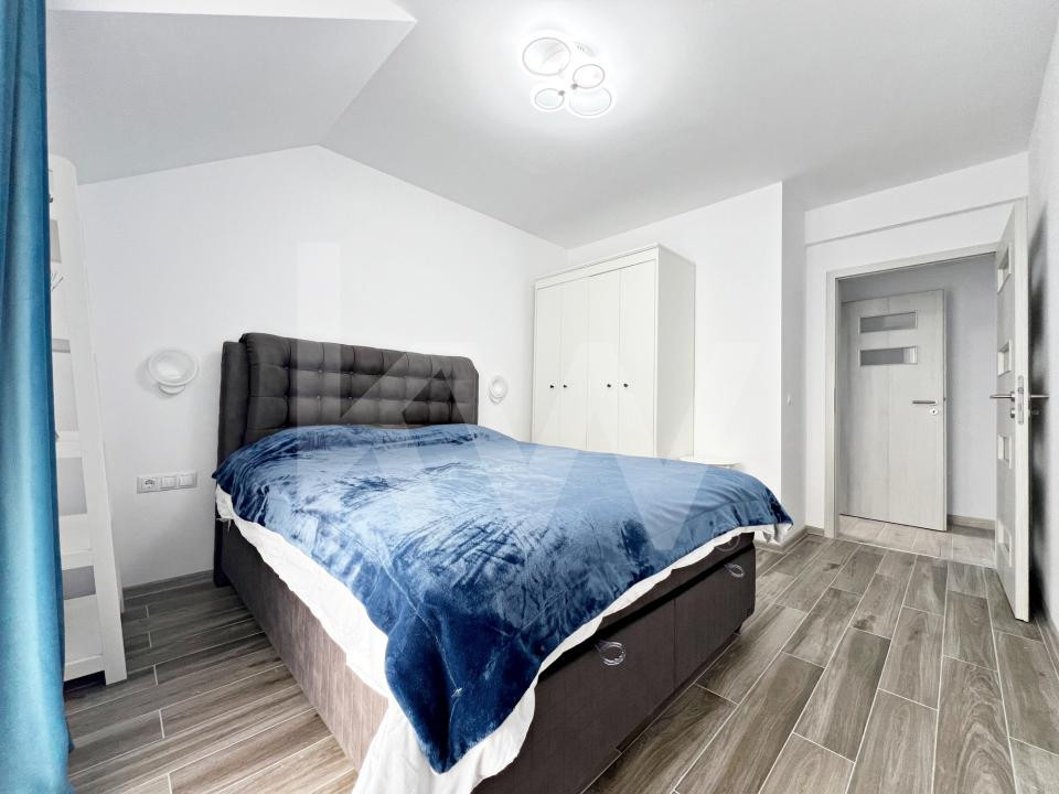 Casa nouă 4 cam. modernă, mobilată și utilată, curte. 10 min. de Sibiu 