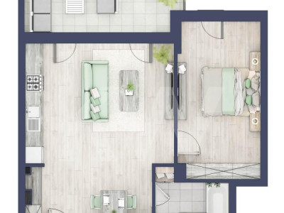 Apartament 2 camere, etaj 3