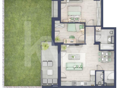 Apartament 3 camere, Parter, intabulare vara 2026