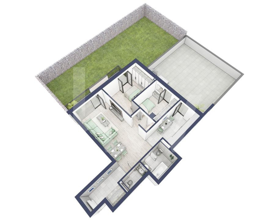 Apartament 3 camere, Parter, intabulare vara 2026