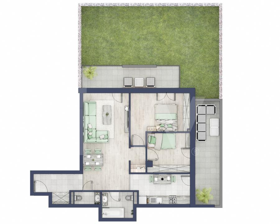 Apartament 3 camere, Parter, intabulare vara 2026