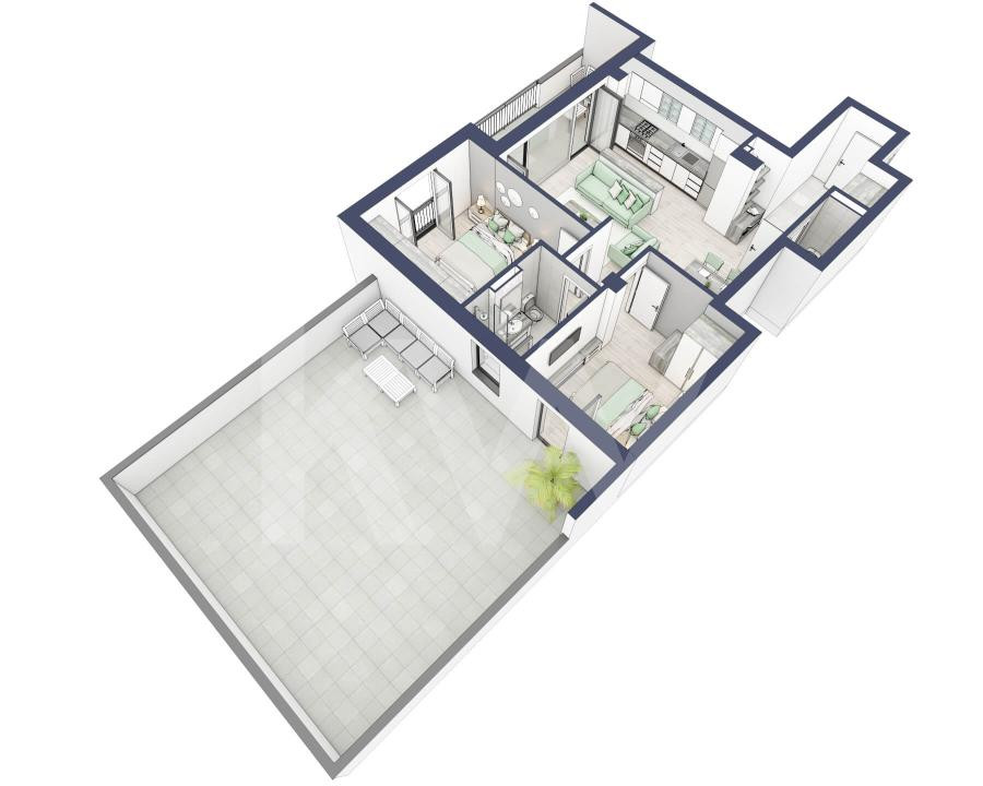 Apartament 3 camere, Parter, intabulare vara 2026