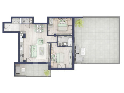 Apartament 3 camere, Parter, intabulare vara 2026