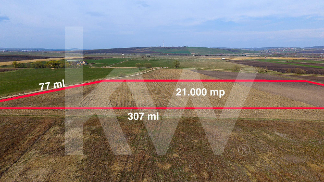 Teren Intravilan 21.439mp S+P+3E+ER deschidere 77m  Calea Surii Mici