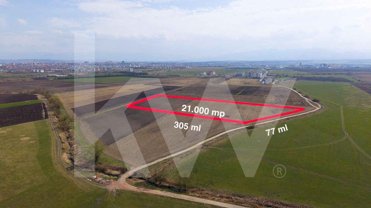 Teren Intravilan 21.439mp S+P+3E+ER deschidere 77m  Calea Surii Mici