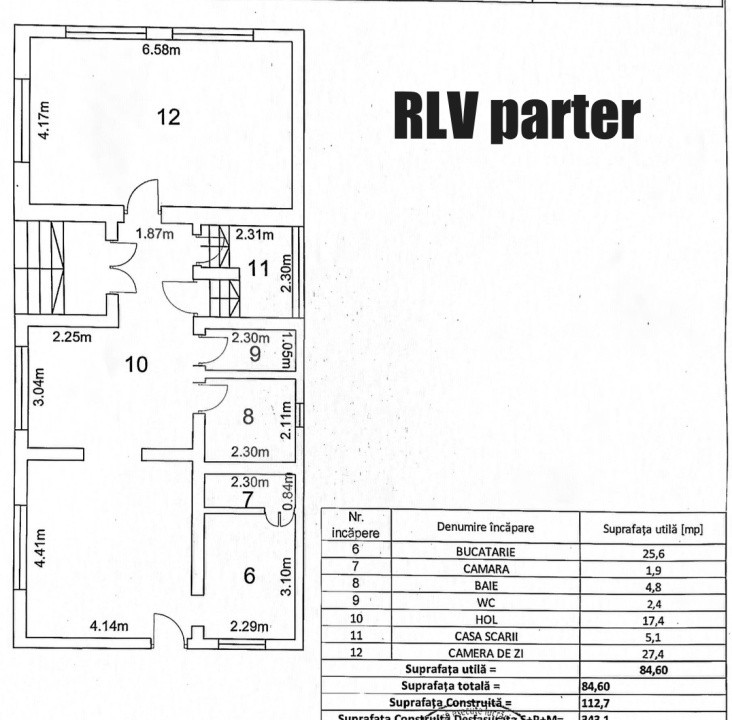 Casă 6 camere D+P+M-217 mp utili, 515 mp curte, Zona  Cartier Kogalniceanu 