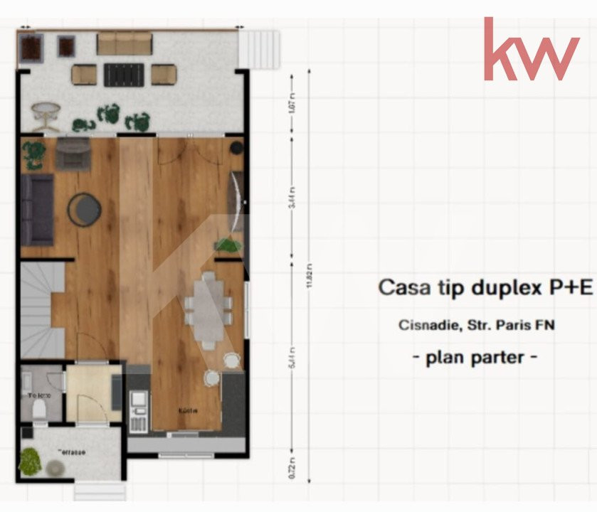 Casa cu teren de 250 mp la pret de apartament - C. Cisnadiei