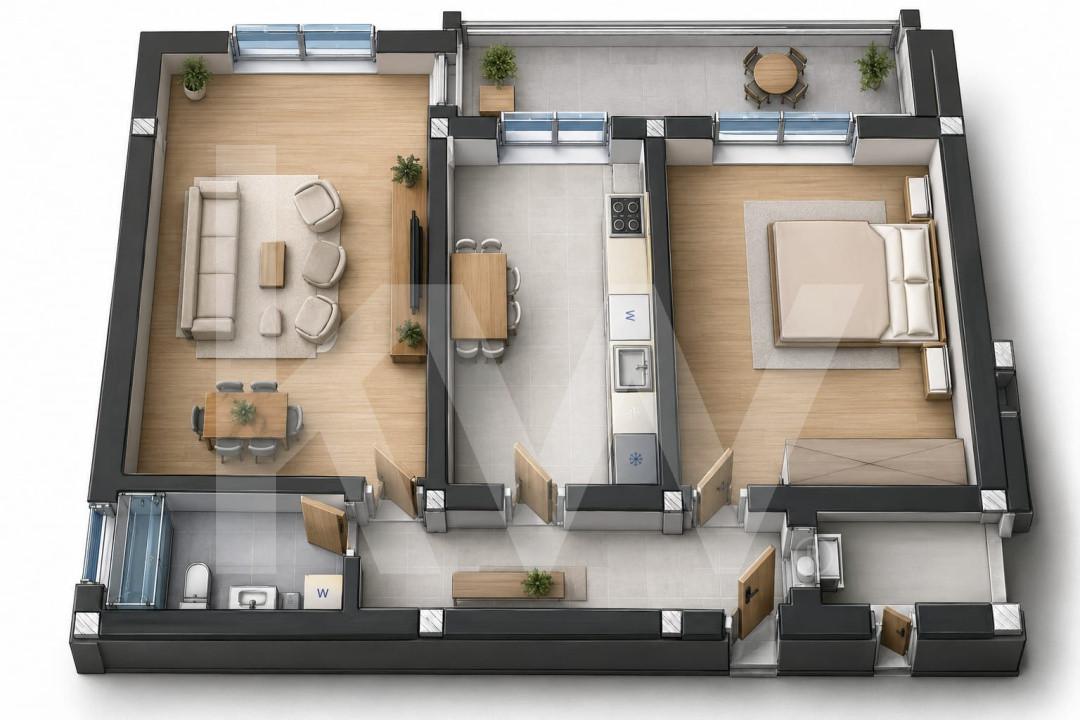 Apartament 2 camere , ansamblu rezidential nou, constructie noua , Selimbar