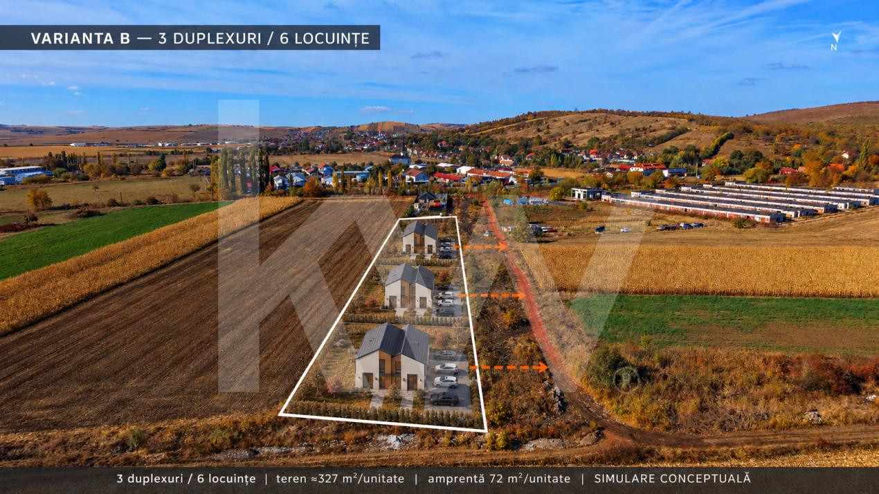 Teren intravilan 2.000 mp, PUZ aprobat  Strada Viilor, Sibiu  Aproape de DN14