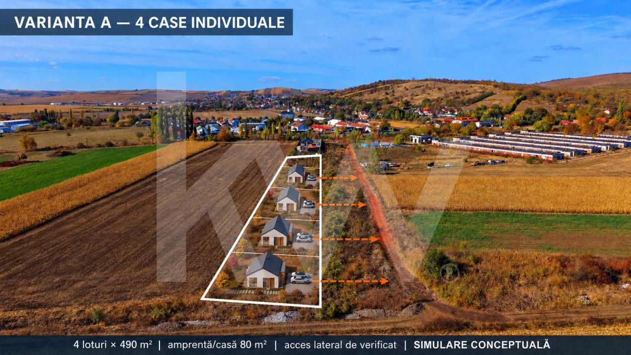 Teren intravilan 2.000 mp, PUZ aprobat  Strada Viilor, Sibiu  Aproape de DN14
