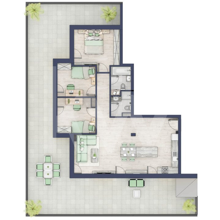 Penthouse 4 camere - priveliste fabuloasa - Ansamblu Premium - Sibiu