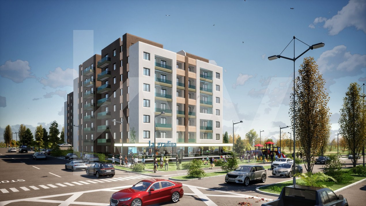 Apartament 3 camere - 2 bai - Logie 13.4 mp -Etaj 4