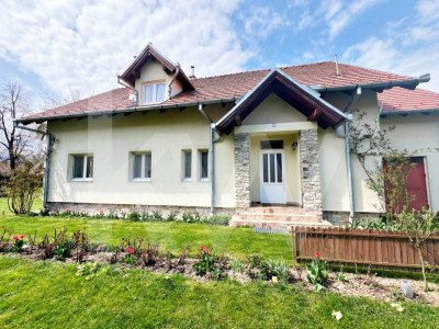 Casă mare și curte 1800 mp/Panoramă splendidă spre Vf. Negoiu-sat Sărata SB