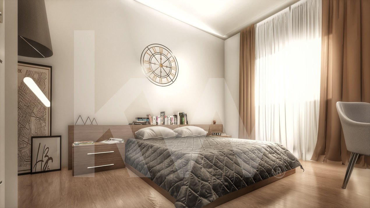 Apartament 3 camere - 2 bai - Logie 13.4 mp - Etaj 4