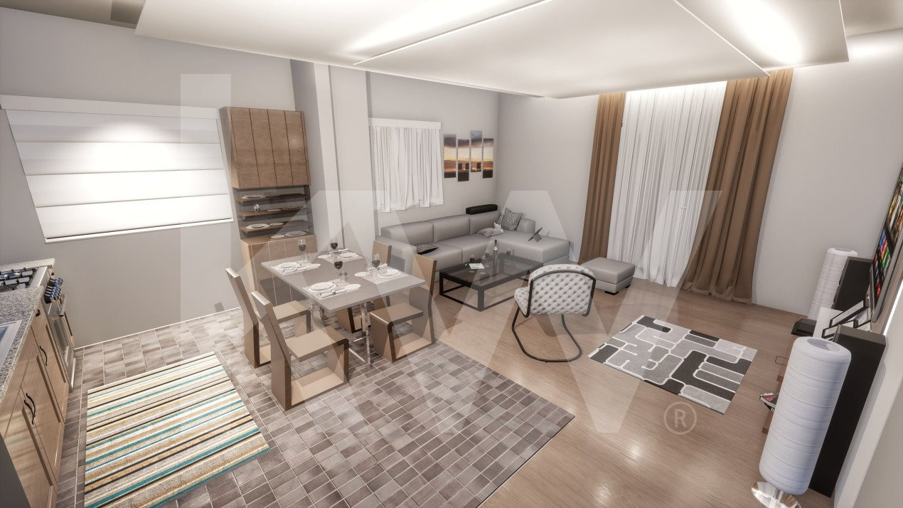 Apartament 3 camere - 2 bai - Logie 13.4 mp - Etaj 4