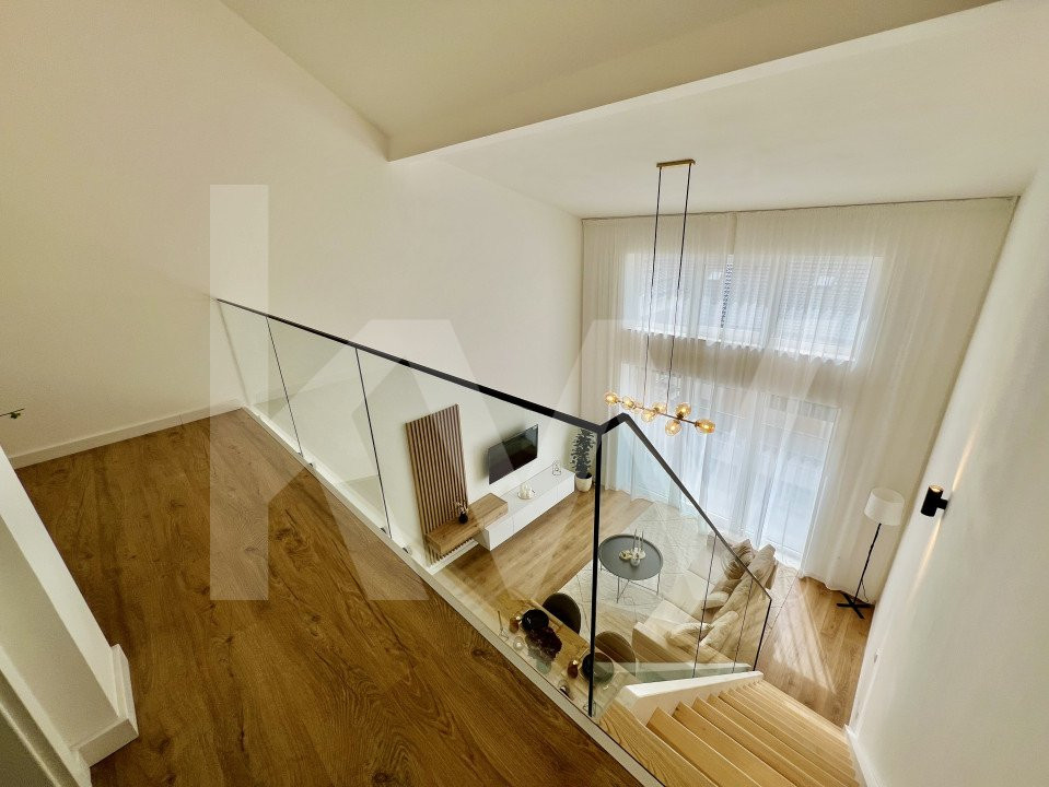 Penthouse 4 camere - mobilat si utilat, intabulat