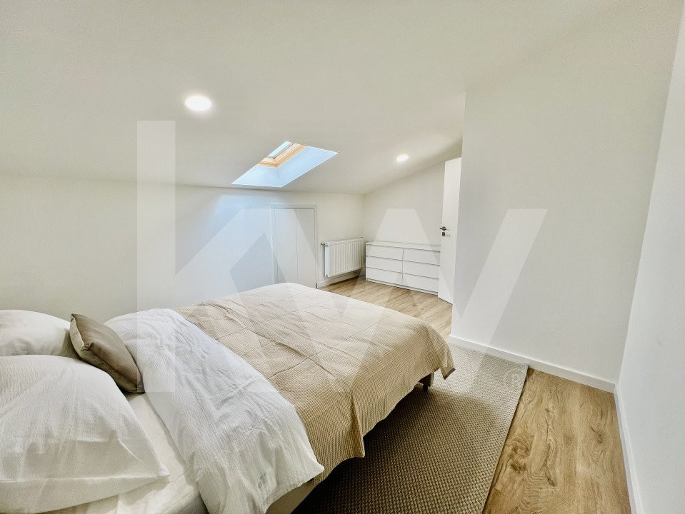 Penthouse 4 camere - mobilat si utilat, intabulat