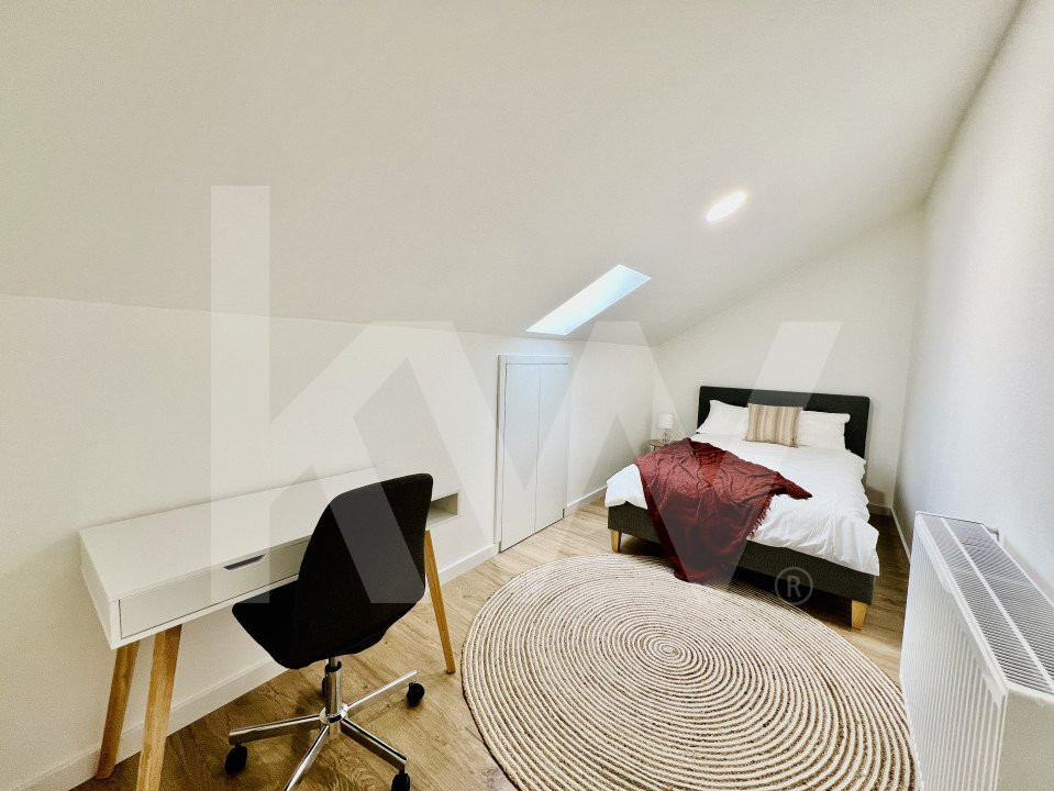 Penthouse 4 camere - mobilat si utilat, intabulat