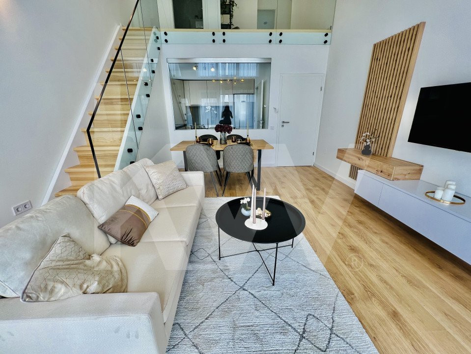 Penthouse 4 camere - mobilat si utilat, intabulat