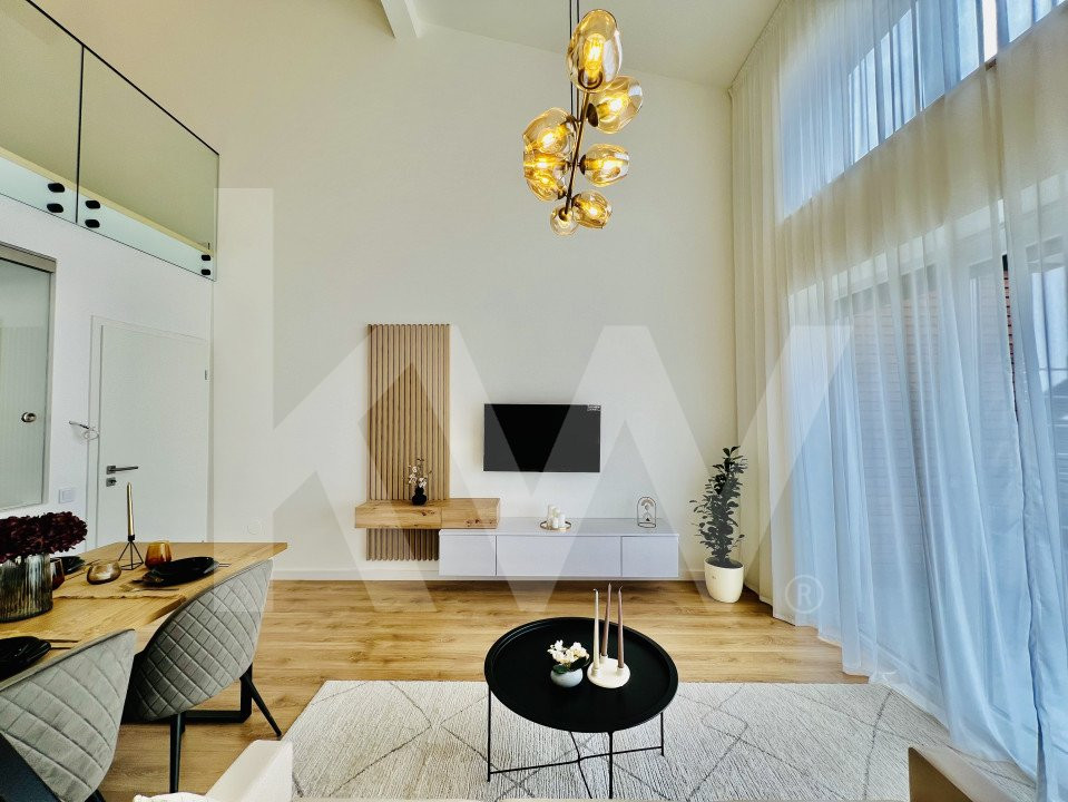 Penthouse 4 camere - mobilat si utilat, intabulat